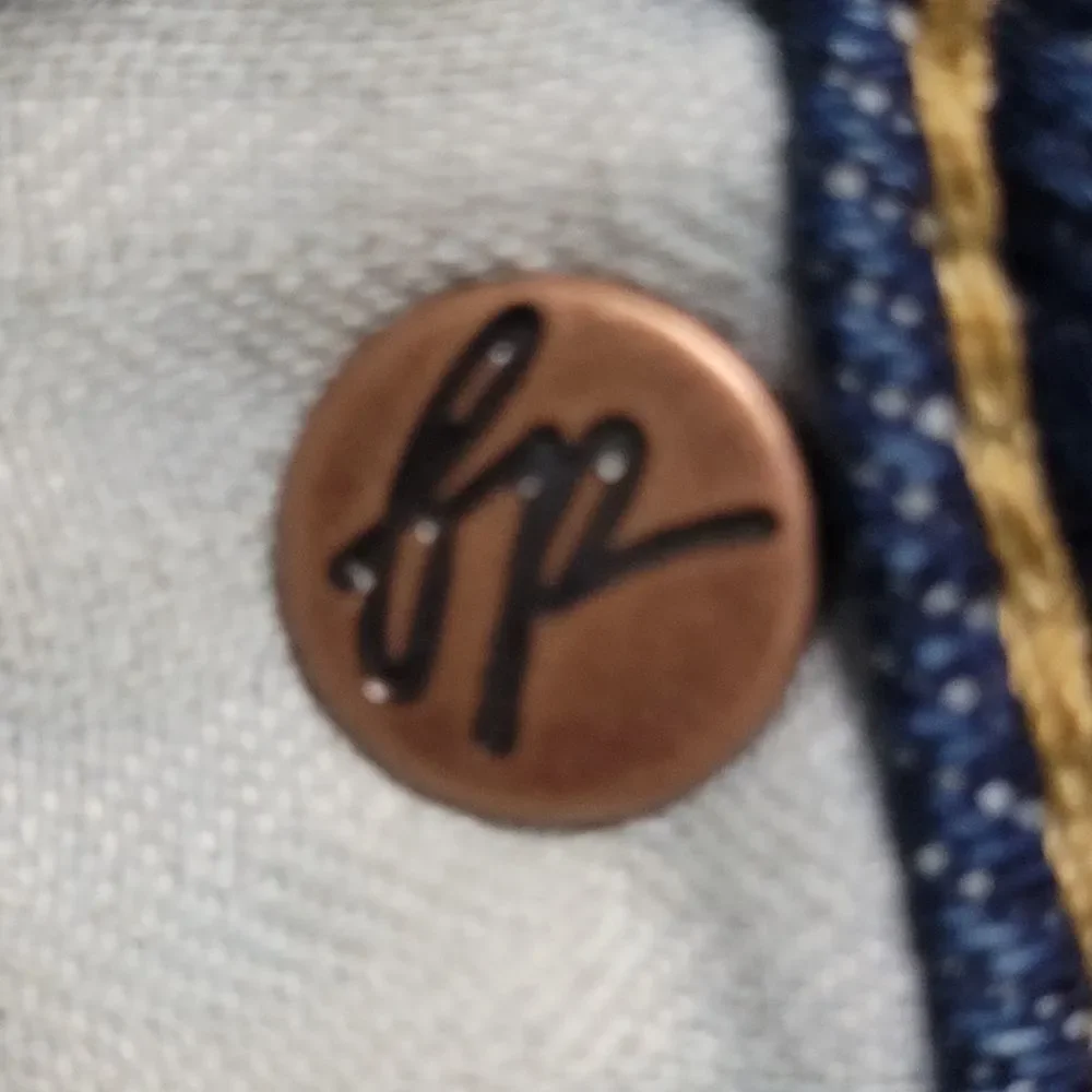 NEW 31 FREE PEOPLE tribal button fly Rocky corduroy patch loose jeans we the NWT - Picture 11 of 16